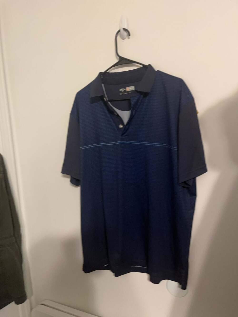 Callaway Opti-Dri Golf Polo Shirt Navy Blue Size Large